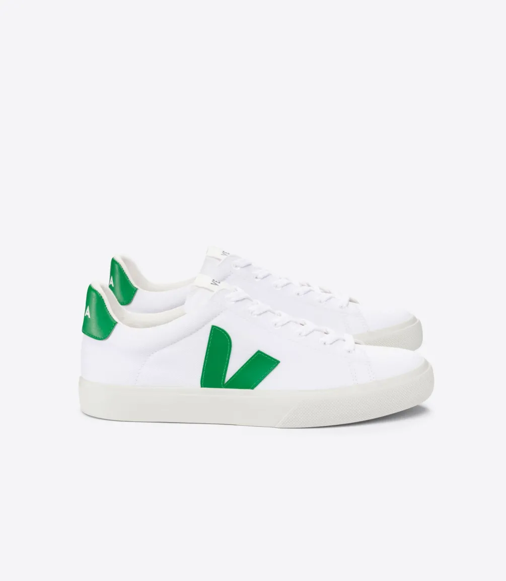CAMPO CANVAS WHITE EMERAUDE<VEJA Best