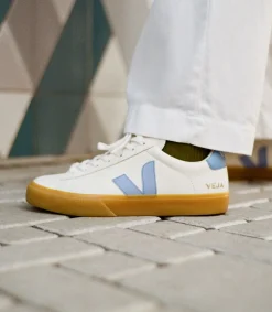 CAMPO LEATHER WHITE AQUA NATURAL<VEJA Cheap