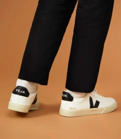 CAMPO LEATHER WHITE BLACK<VEJA Shop