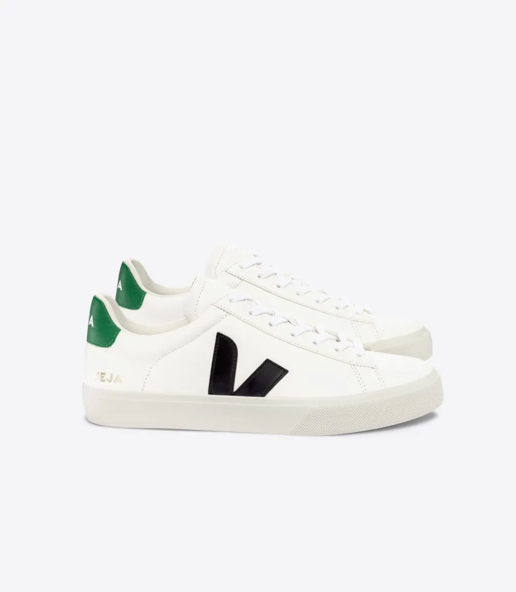 CAMPO LEATHER WHITE BLACK EMERAUDE<VEJA Store