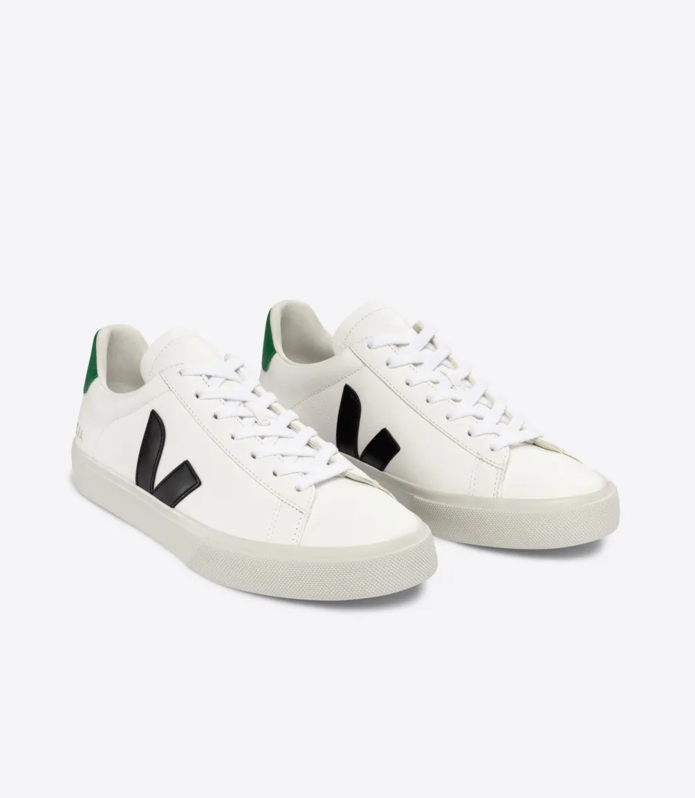 CAMPO LEATHER WHITE BLACK EMERAUDE<VEJA Store