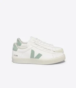 CAMPO LEATHER WHITE MATCHA<VEJA Clearance