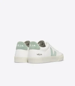 CAMPO LEATHER WHITE MATCHA<VEJA Clearance