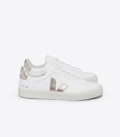 CAMPO LEATHER WHITE PLATINE<VEJA Best Sale