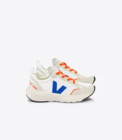 CANARY ELASTIC LACES ALVEOMESH WHITE INDIGO<VEJA Fashion