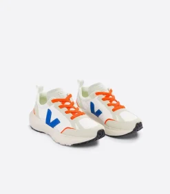 CANARY ELASTIC LACES ALVEOMESH WHITE INDIGO<VEJA Fashion
