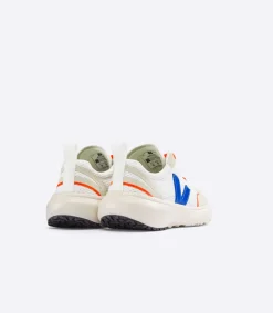 CANARY ELASTIC LACES ALVEOMESH WHITE INDIGO<VEJA Fashion