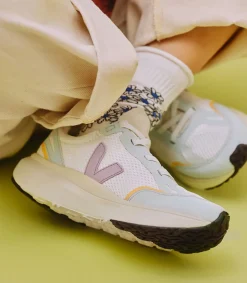 CANARY ELASTIC LACES ALVEOMESH WHITE PARME<VEJA Sale