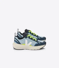 CANARY ELASTIC LACES ALVEOMESH STEEL WHITE<VEJA Sale