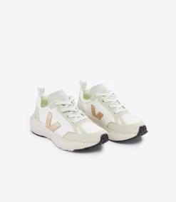 CANARY ELASTIC LACES ALVEOMESH WHITE PLATINE<VEJA New
