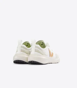 CANARY ELASTIC LACES ALVEOMESH WHITE PLATINE<VEJA New