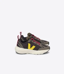 CANARY ELASTIC LACES ALVEOMESH GRAFITE TONIC<VEJA Store