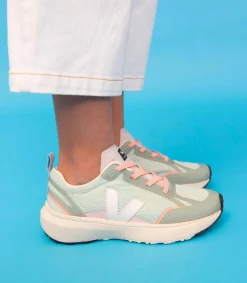 CANARY ELASTIC LACES ALVEOMESH MATCHA WHITE<VEJA Sale
