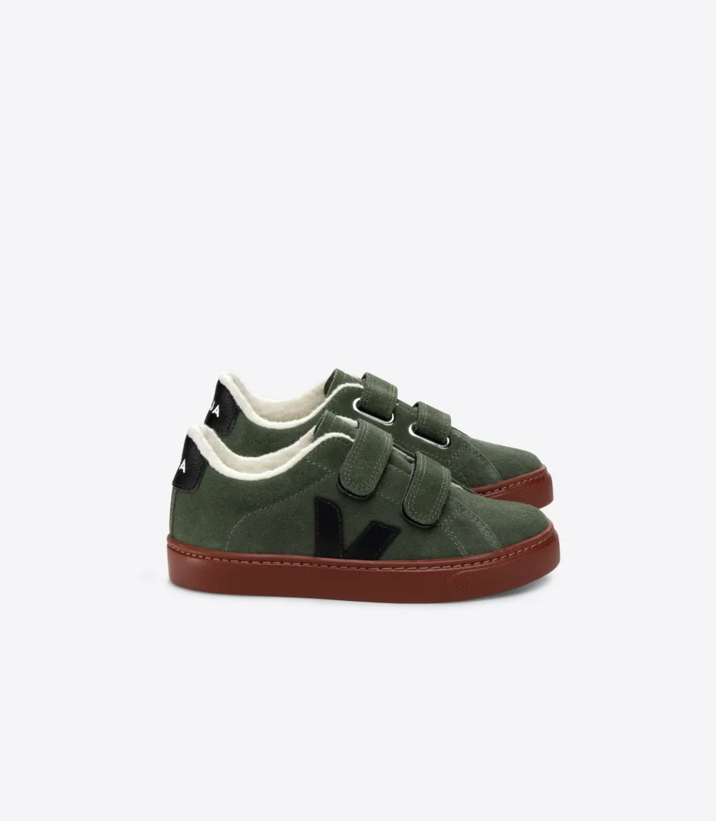 ESPLAR FURED SUEDE MUD BLACK<VEJA Discount
