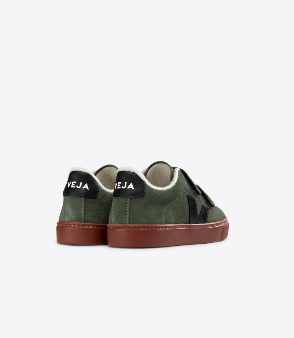 ESPLAR FURED SUEDE MUD BLACK<VEJA Discount