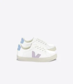 ESPLAR LACES LEATHER WHITE PARME STEEL<VEJA Sale
