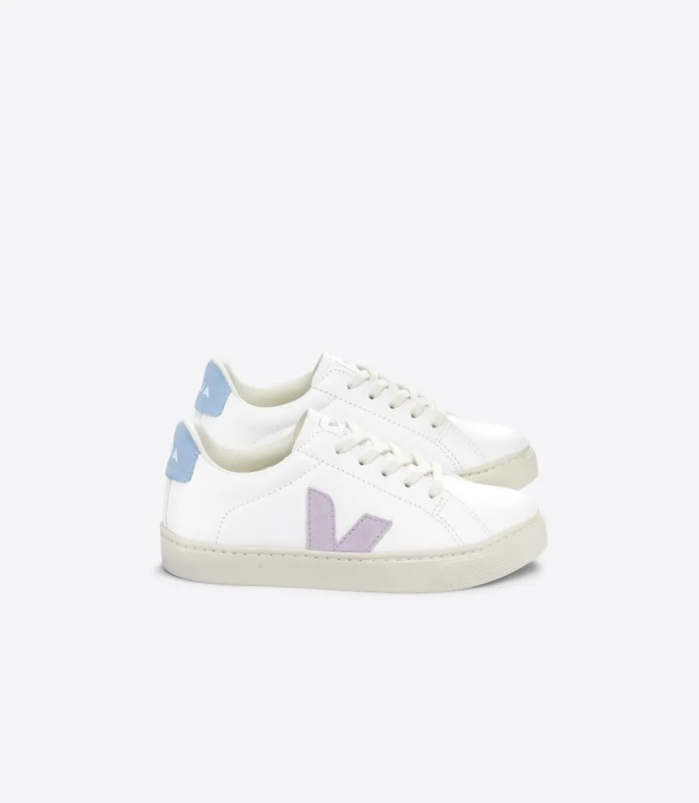 ESPLAR LACES LEATHER WHITE PARME STEEL<VEJA Sale