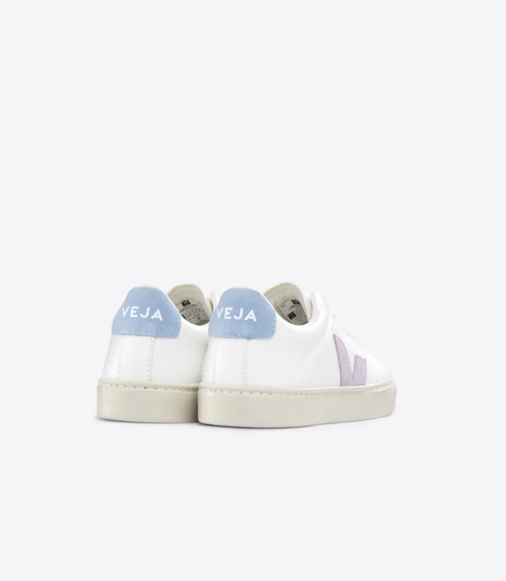 ESPLAR LACES LEATHER WHITE PARME STEEL<VEJA Sale