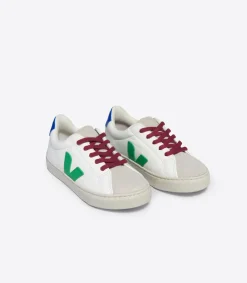 ESPLAR LACES LEATHER WHITE LEAF PAROS<VEJA Store