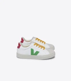 ESPLAR LACES LEATHER WHITE LEAF PEKIN<VEJA Store