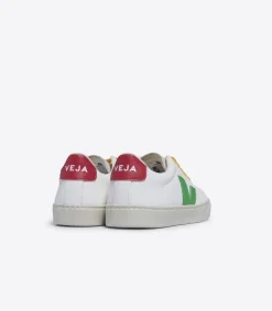 ESPLAR LACES LEATHER WHITE LEAF PEKIN<VEJA Store