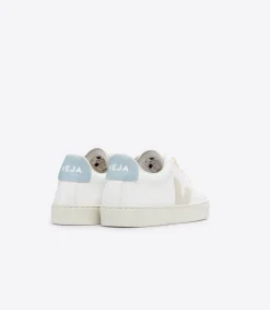 ESPLAR LACES LEATHER WHITE SABLE STEEL<VEJA Online