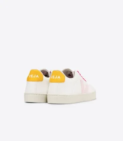 ESPLAR LACES LEATHER WHITE PETALE OURO<VEJA Shop