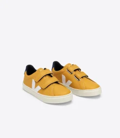 ESPLAR LEATHER MOUTARDE WHITE COBALT<VEJA Fashion