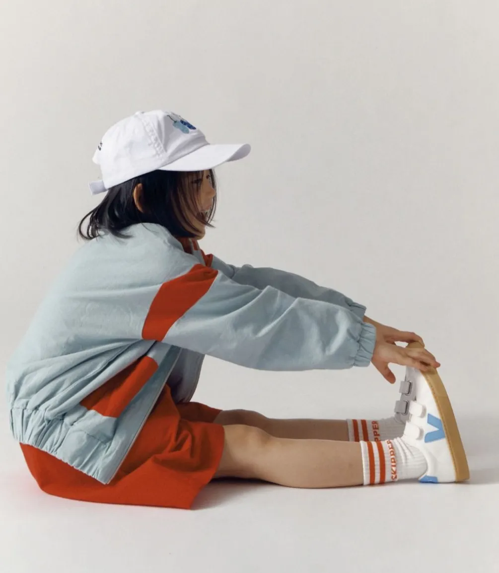 ESPLAR LEATHER WHITE AQUA NATURAL<VEJA Clearance