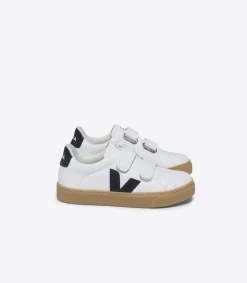 ESPLAR LEATHER WHITE BLACK NATURAL<VEJA Clearance