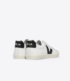 ESPLAR LEATHER WHITE BLACK<VEJA New