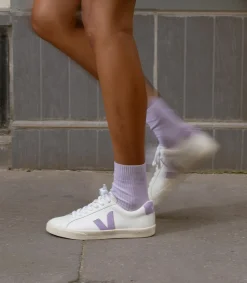 ESPLAR LEATHER WHITE LAVANDE<VEJA Cheap