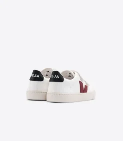 ESPLAR LEATHER WHITE MARSALA BLACK<VEJA Cheap