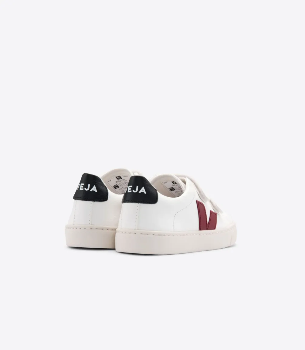 ESPLAR LEATHER WHITE MARSALA BLACK<VEJA Cheap