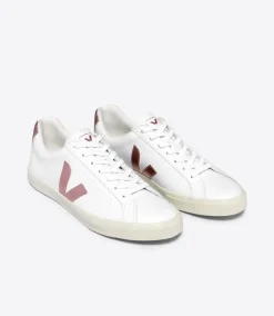 ESPLAR LEATHER WHITE NACRE<VEJA Flash Sale