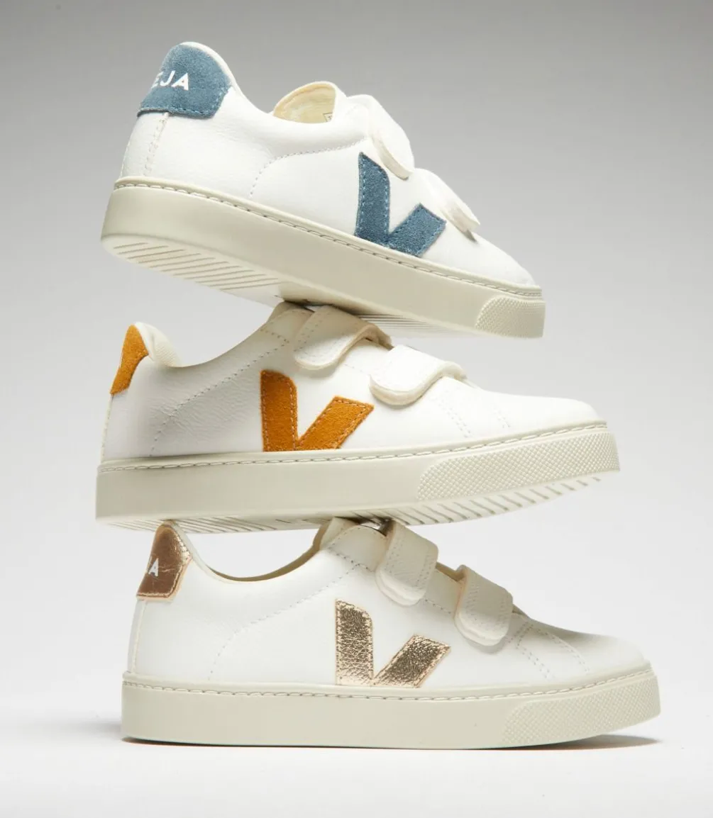 ESPLAR LEATHER WHITE PLATINE<VEJA Cheap