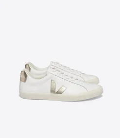 ESPLAR LEATHER WHITE PLATINE<VEJA New