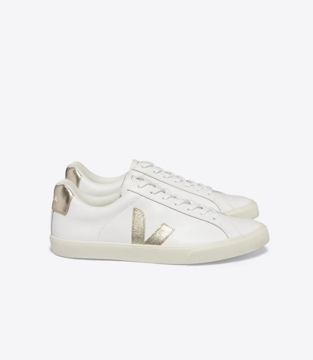 ESPLAR LEATHER WHITE PLATINE<VEJA New