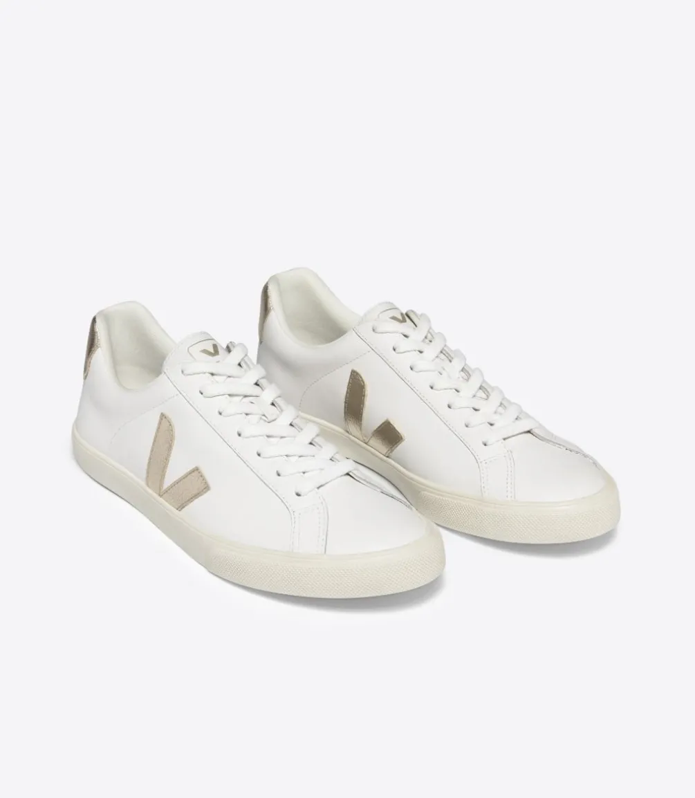 ESPLAR LEATHER WHITE PLATINE<VEJA New