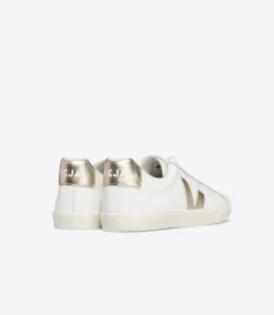 ESPLAR LEATHER WHITE PLATINE<VEJA New