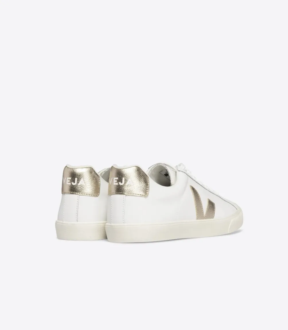 ESPLAR LEATHER WHITE PLATINE<VEJA New