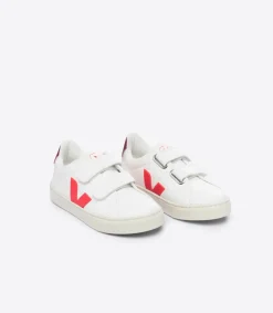 ESPLAR LEATHER WHITE ROSE FLUO MARSALA<VEJA Store