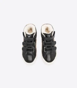 ESPLAR MID FURED BLACK GOLD<VEJA Fashion