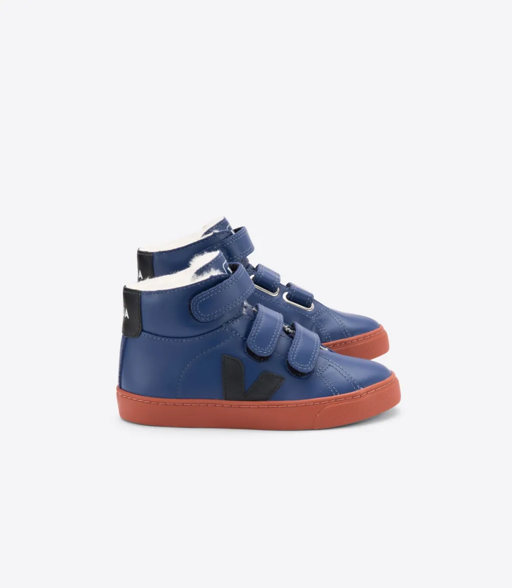ESPLAR MID FURED LEATHER COBALT RUST<VEJA Best