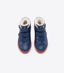 ESPLAR MID FURED LEATHER COBALT RUST<VEJA Best
