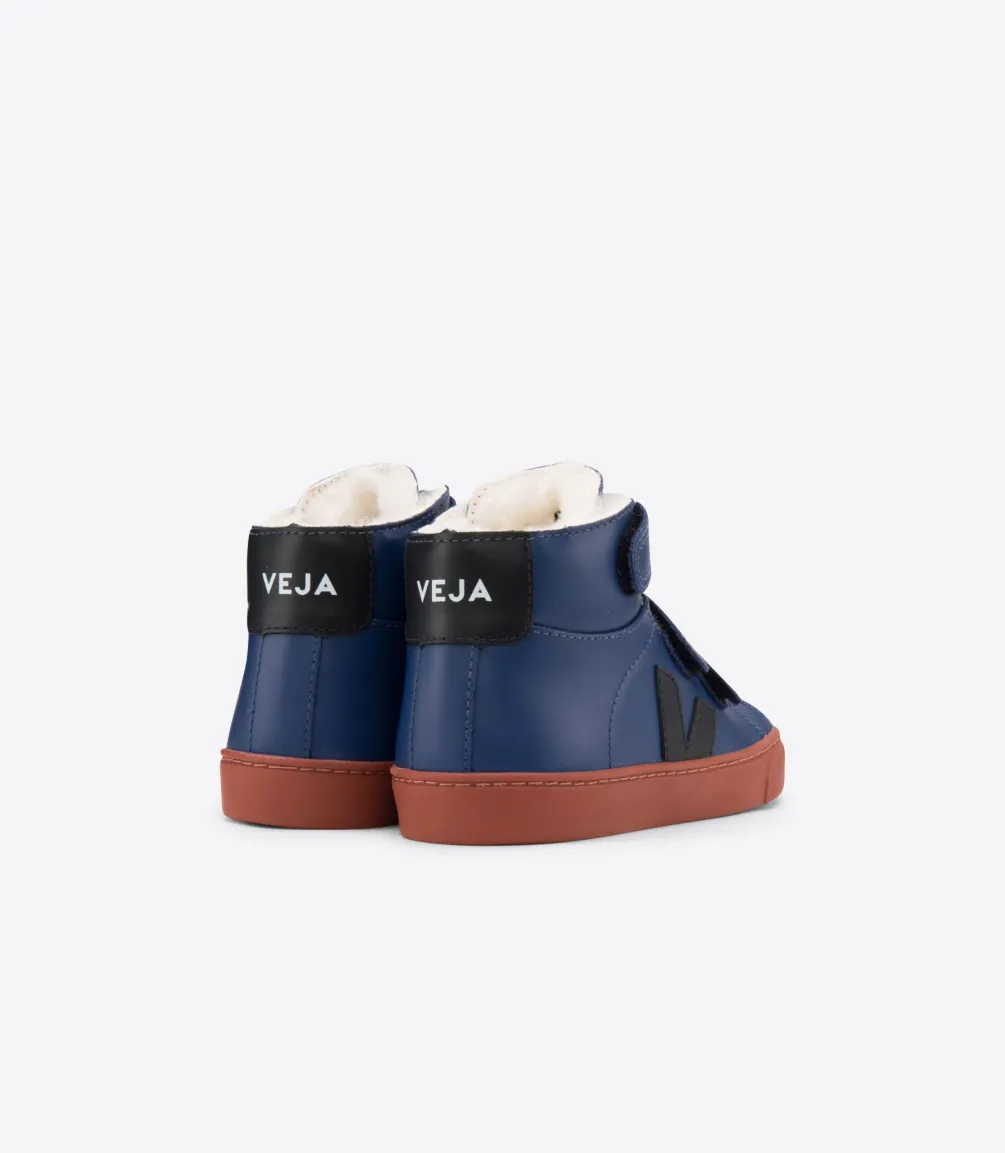 ESPLAR MID FURED LEATHER COBALT RUST<VEJA Best