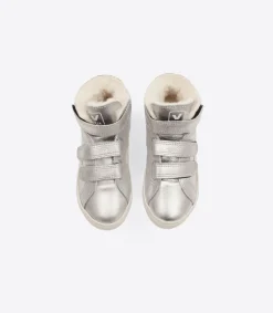 ESPLAR MID FURED LEATHER SILVER PIERRE<VEJA Hot
