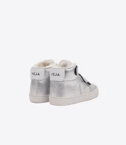 ESPLAR MID FURED LEATHER SILVER PIERRE<VEJA Hot