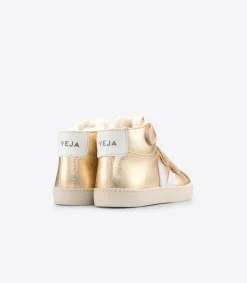 ESPLAR MID FURED LEATHER PLATINE WHITE<VEJA Cheap