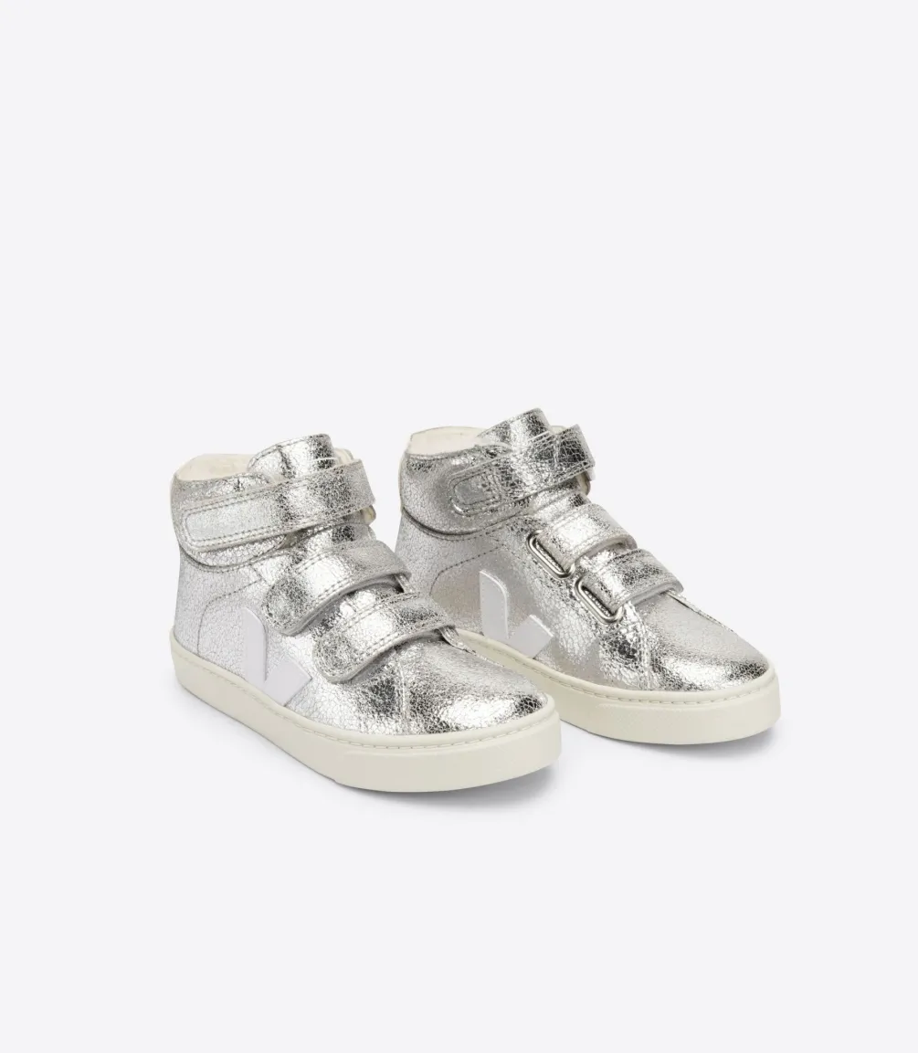 ESPLAR MID FURED SILVER WHITE<VEJA Best Sale